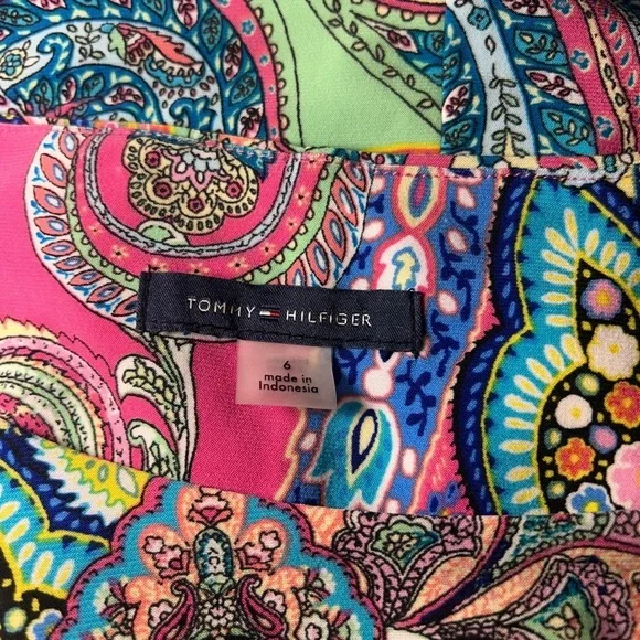 Tommy Hilfiger Paisley Print Midi Dress - Multicolor - Picture 3 of 3